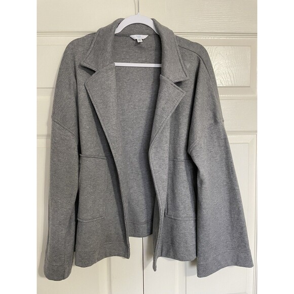 Time and Tru Women's Size XXL (20) Open Coatigan Gray With Front Pockets - Picture 4 of 12